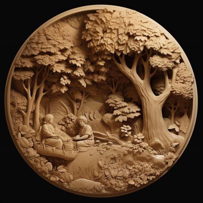 نموذج ثلاثي الأبعاد لآلة CNC 3D Art 